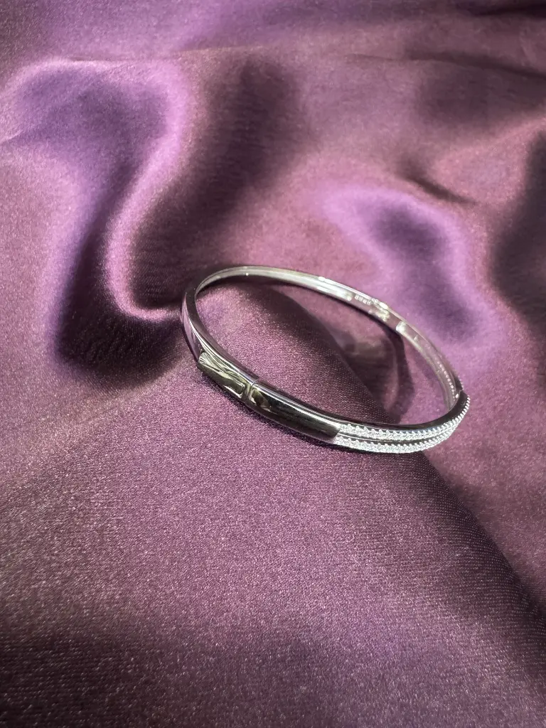 Double layer zircon Kada Bracelet