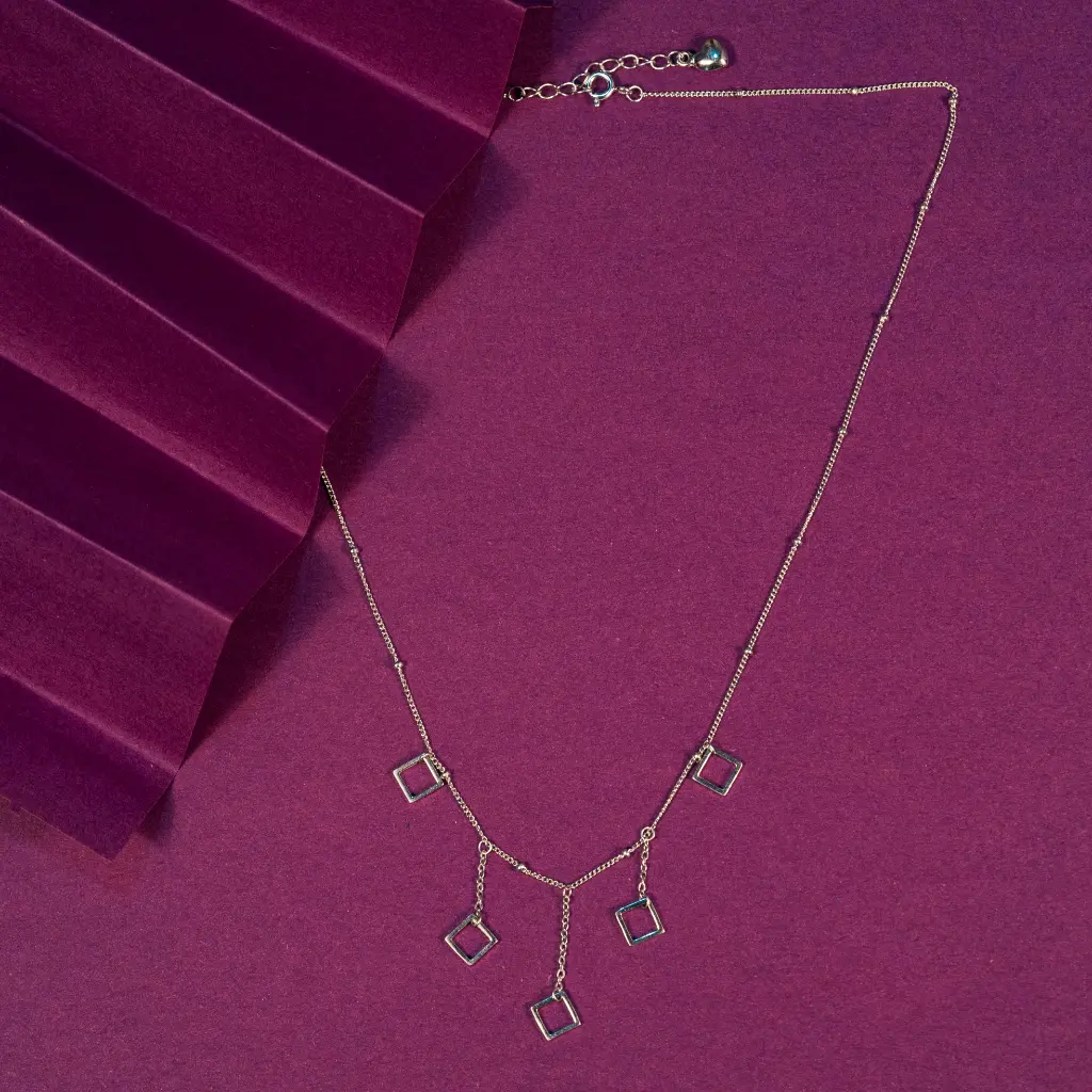 Square charms Necklace