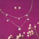 Square double layer pendant Set