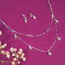 Oval double layer pendant Set