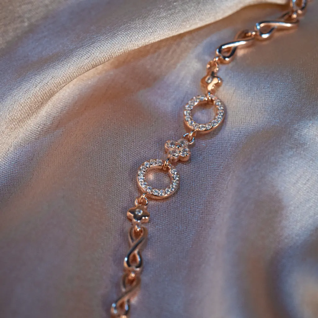 [BR010] Infinity chain Bracelet