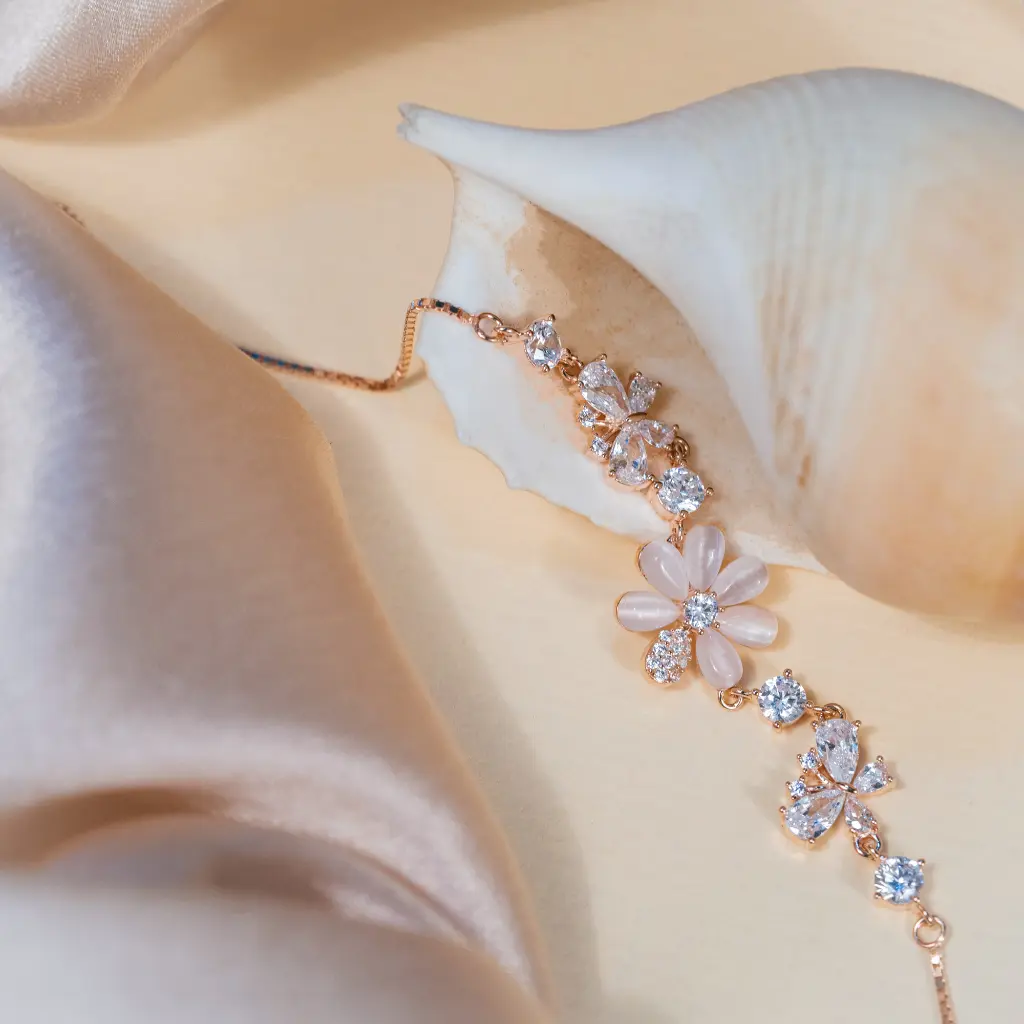 [BR026] Flower-butterfly Bracelet