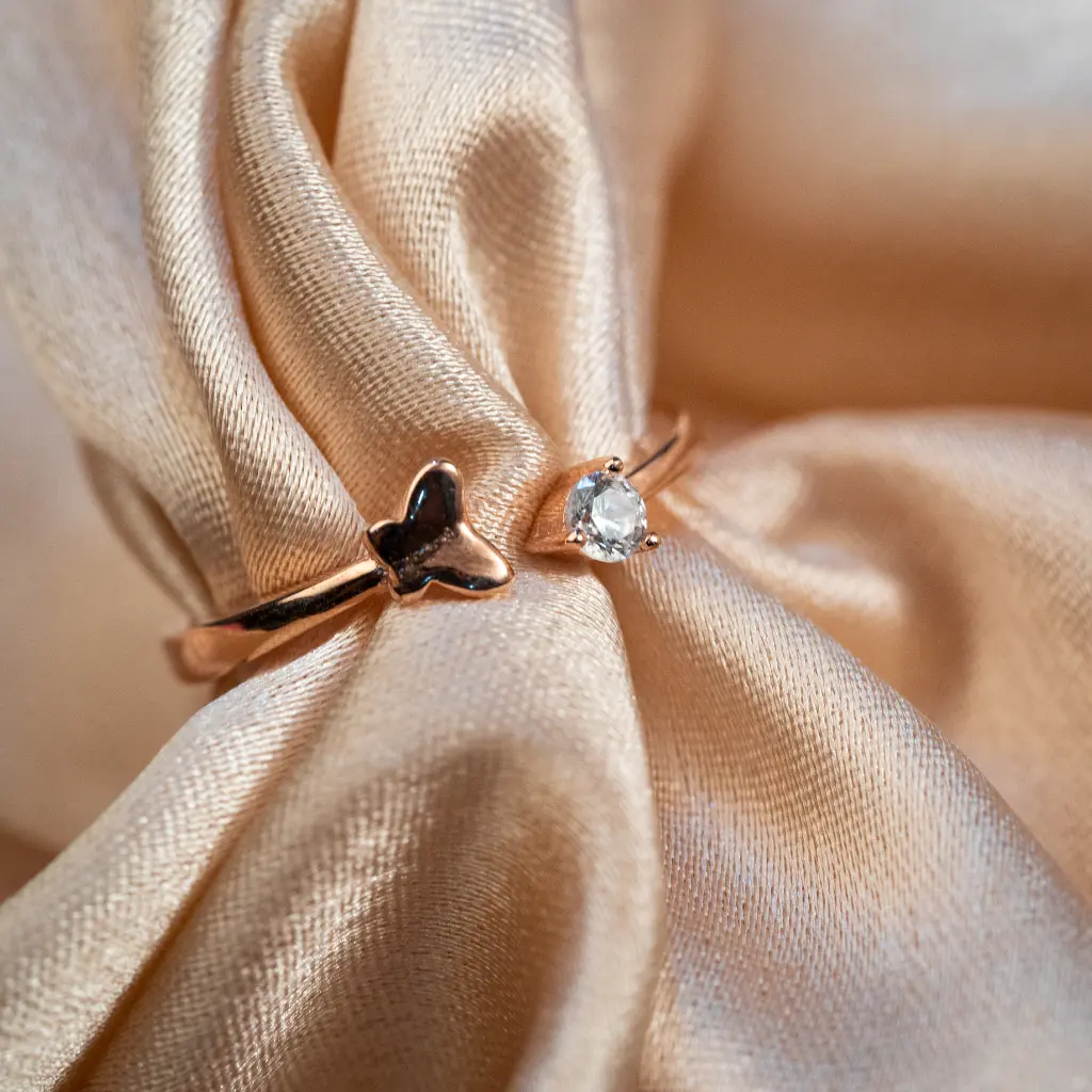 [R011 (RG)] Butterfly Adjustable Ring (Rose Gold)