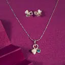 MOP Heart pendant set