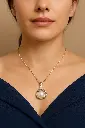 Drop Pearl Chain Pendant