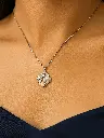 Butterfly Pearl Cz piece Chain Pendant