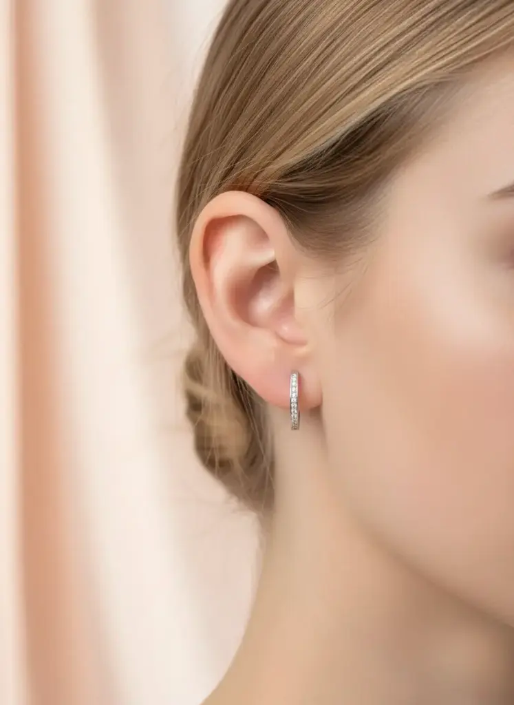 [T058] Zircon stone Earrings(Bali) 