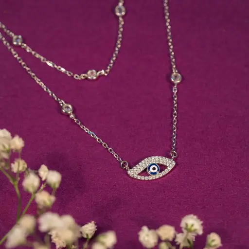 [CP1010] Evil-eye Double Layer Necklace