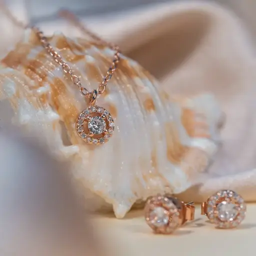 [PN1012] Stone pendant set