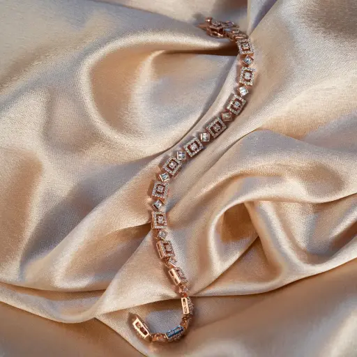 Square Tennis Bracelet