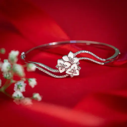 [BR020] MOP Flower kada Bracelet