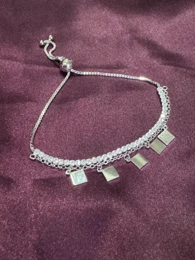 [BR001-4] Square Tennis Bracelet
