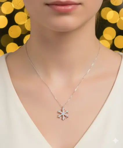 [CP1018] Snow Flake Pendant