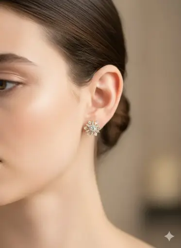 [T043] Flower Centre Circle Tops 