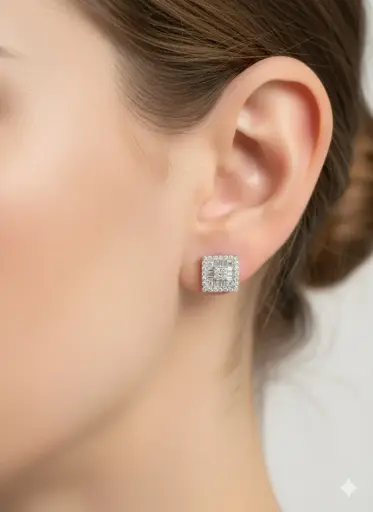 Flower with Hangings Earrings